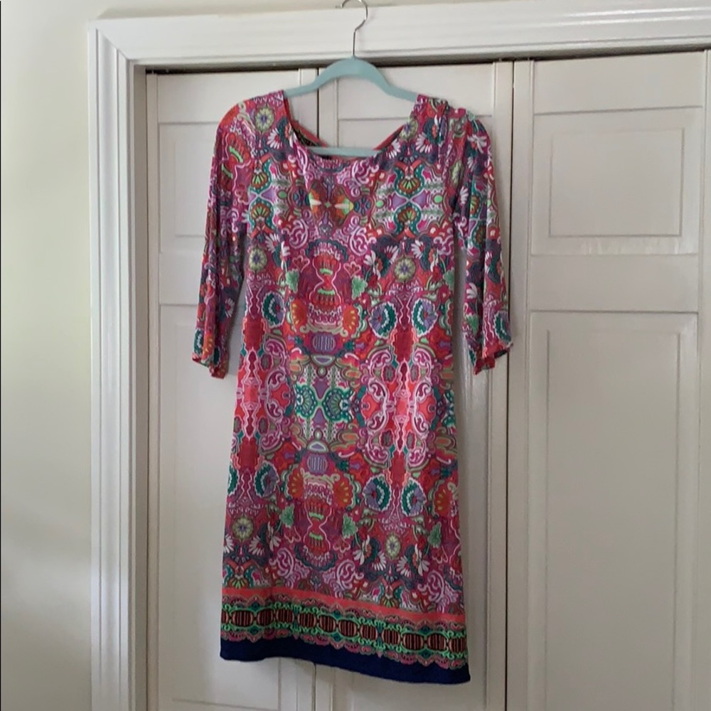 Laundry By Shelli Segal Bold Patterned Dress